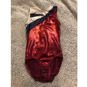 GK Elite Red Patriotic Leotard